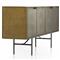 Karlin Industrial Loft Brass Gold Sunburst Patterned Iron 4 Door Sideboard