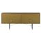 Karlin Industrial Loft Brass Gold Sunburst Patterned Iron 4 Door Sideboard