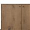 Alina Rustic Lodge Brown Oak Wood Black Iron 4 Door Rectangular Sideboard