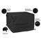 Outdoor Ottoman Black Square Cover