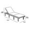 Outdoor Chaise Lounge Beige Furniture Storage Cover - Small