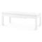 Bethany Vanilla Lacquered Linen Rectangular Coffee Table - 50&quot;