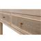 Lulu Coastal Beach Grey Oak Wood Woven Cane 2 Drawer Console Table