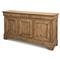 Cole Rustic Lodge Brown Walnut Wood 3 Door Buffet Sideboard