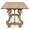 Chase French Country Brown Walnut Wood Rectangular Dining Table - 63&quot;W