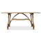 Chase French Country Brown Walnut Wood Rectangular Dining Table - 63&quot;W