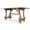 Chase French Country Brown Walnut Wood Rectangular Dining Table - 63&quot;W