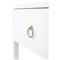 Allura Modern Classic White Wood Side End Table