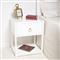 Allura Modern Classic White Wood Side End Table