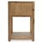 Allura Modern Classic Natural Brown Wood Side End Table