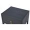 Allura Modern Classic Blue Wood Side End Table
