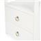 Allura Modern Classic White Wood Nightstand