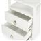 Allura Modern Classic White Wood Nightstand