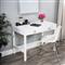 Allura Modern Classic White Wood Desk