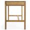 Allura Modern Classic Natural Brown Wood Desk