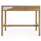 Allura Modern Classic Natural Brown Wood Desk