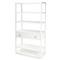 Allura Modern Classic White Wood Bookcase