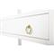 Allura Modern Classic White Wood Bookcase