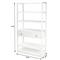 Allura Modern Classic White Wood Bookcase
