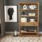Allura Modern Classic Natural Brown Wood Bookcase