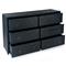 Allura Modern Classic Blue Wood Double Dresser
