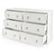 Allura Modern Classic White Wood Double Dresser