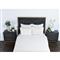Beata Modern Classic White Velvet Quilt - Queen