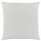 Mila Modern Classic Natural Embroidered Cotton Throw Pillow - 22x22