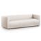 Leo Mid Century Modern White Performance Tufted Sofa - Small - 88&quot;W