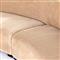 Zoe Modern Beige Upholstered Black Birch Wood 2 Piece Curved Sectional - 176&quot;Wx67&quot;D