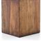 Scarlett Rustic Lodge Brown Reclaimed Wood Square Block End Table