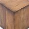 Scarlett Rustic Lodge Brown Reclaimed Wood Square Block End Table