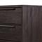 Yvette Rustic Dark Brown Reclaimed Pine Wood Gold Iron 6 Drawer Double Dresser