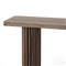 Farvald Mid Century Modern Dark Brown Reclaimed Wood Rectangular Console Table