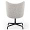 Anneli Modern Grey Performance Boucle Black Aluminum Swivel Office Chair
