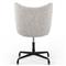 Anneli Modern Grey Performance Boucle Black Aluminum Swivel Office Chair