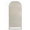 Sheila Industrial Clear Glass White Iron Frame Curved 2 Door Display Case