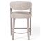 Alexander Mid Century Modern Light Grey Performance Iron Frame Counter Stool