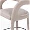 Alexander Mid Century Modern Light Grey Performance Iron Frame Counter Stool