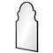 Auxerre Modern Classic Black Wood Arch Wall Mirror