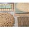 Nakeru Coastal Beach Beige Solid Natural Jute Rug - 2&#39;x3&#39;