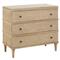 Marlowe Rustic Lodge Brown Oak 3 Dovetail Drawer Bachelor Chest Dresser