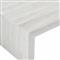 Mallie French Country White Wood Rectangular Coffee Table