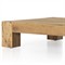 Oliver Rustic Lodge Brown Oak Wood Square Coffee Table