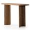 Paris Rustic Lodge Light Brown Acacia Wood Oval Console Table - 51&quot;