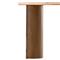 Paris Rustic Lodge Light Brown Acacia Wood Oval Console Table - 51&quot;