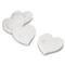 Simon Pearce Modern Classic White Marble Heart Coaster - Set of 4