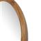 Zaira Rustic Lodge Brown Acacia Wood Arched Full Length Floor Mirror