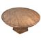 Robin French Brown Reclaimed Pine Wood Round Pedestal Dining Table - 59&#39;&#39;W