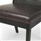 Annette Modern Classic Black Upholstered Leather Seat Wood Frame Dining Side Chair